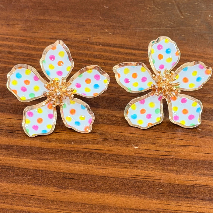 Flower Stud Earring (Multi)