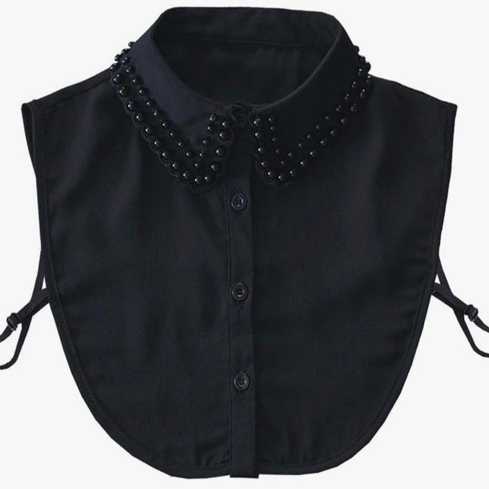 Small Black Pearl Dickey Collar