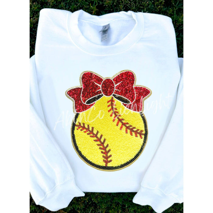 Softball Chenille Patch