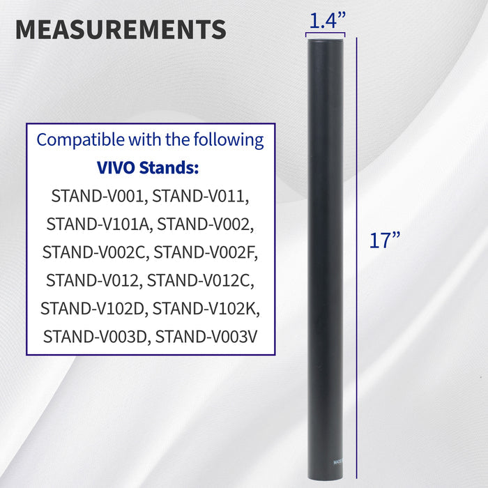 Pole for monitor mounting.