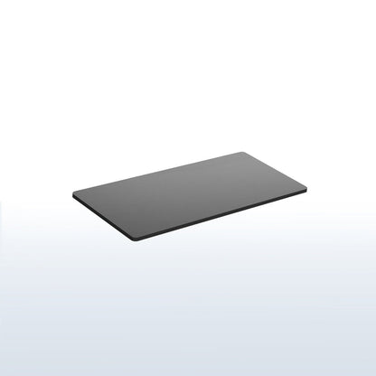Black rectangular desktop on a white background