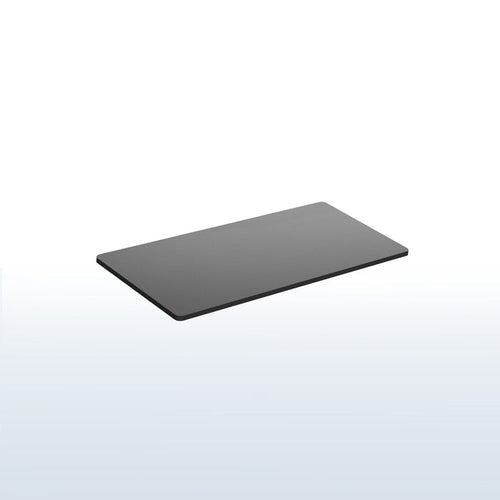 Black rectangular desktop on a white background