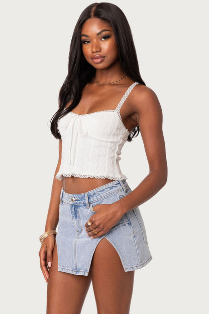 Lacey Knit Tank Top