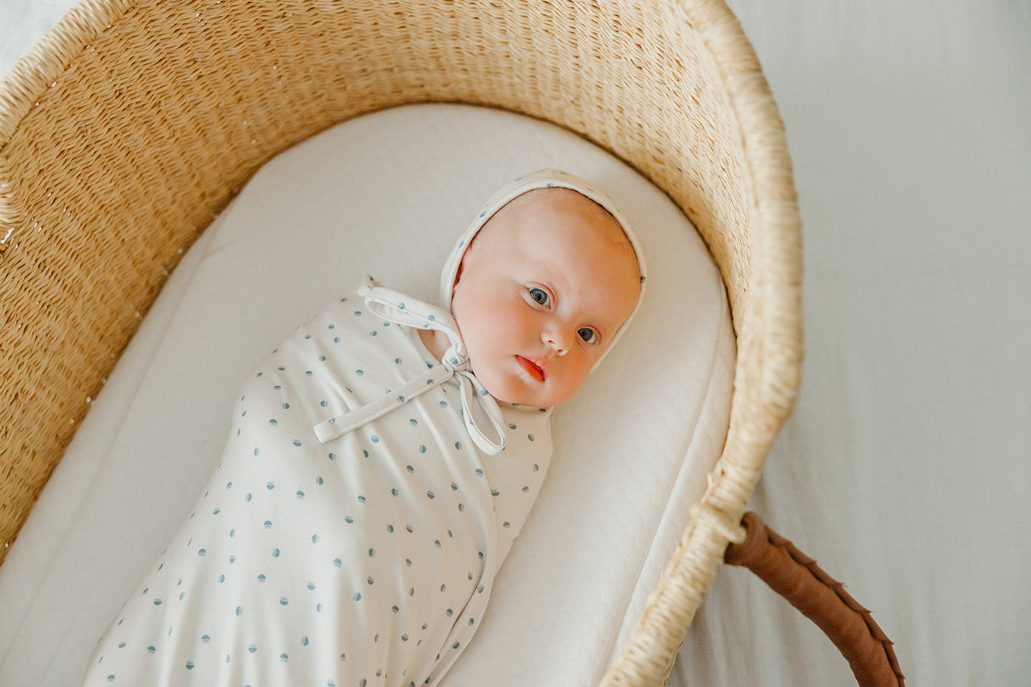 Knit Swaddle Blanket - Haze