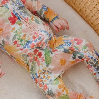 Convertible Zip-Up Footie Pajama - Lark