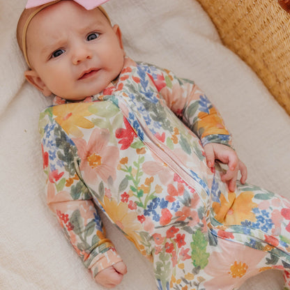 Convertible Zip-Up Footie Pajama - Lark