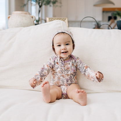 Long Sleeve Bodysuit - Flora