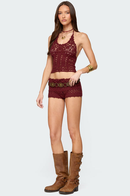 Kelani Crochet Shorts