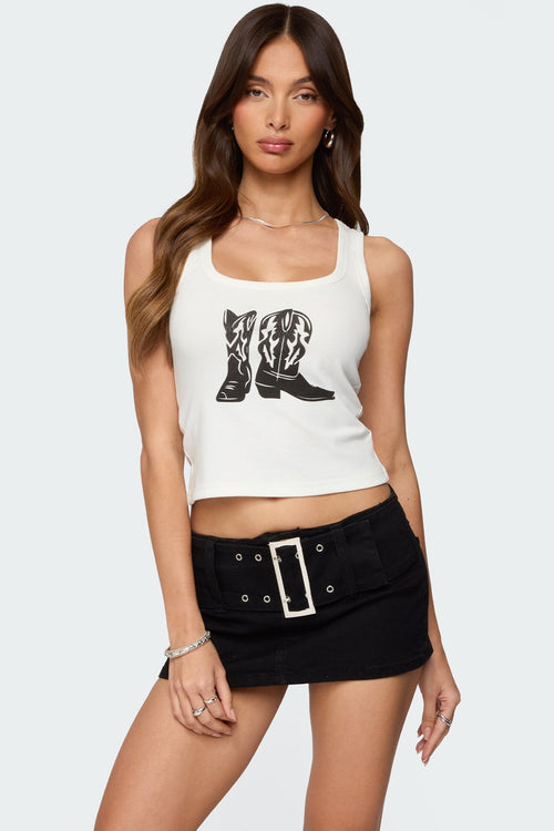 Cowboy Boots Tank Top
