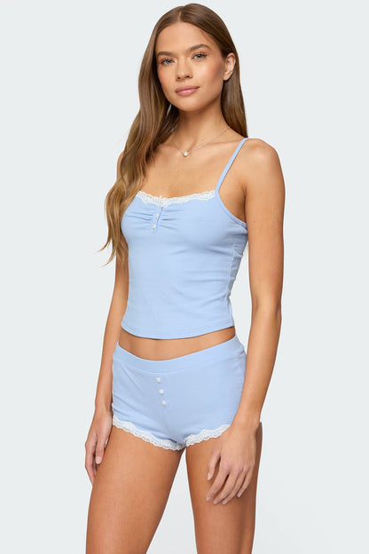 Olena Lacey Henley Tank Top