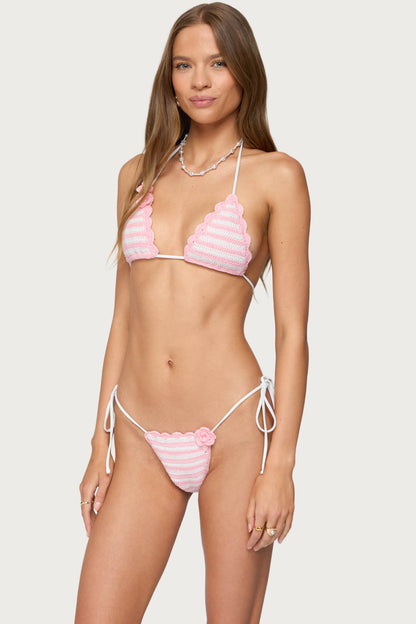 Azalea Crochet Triangle Bikini Top