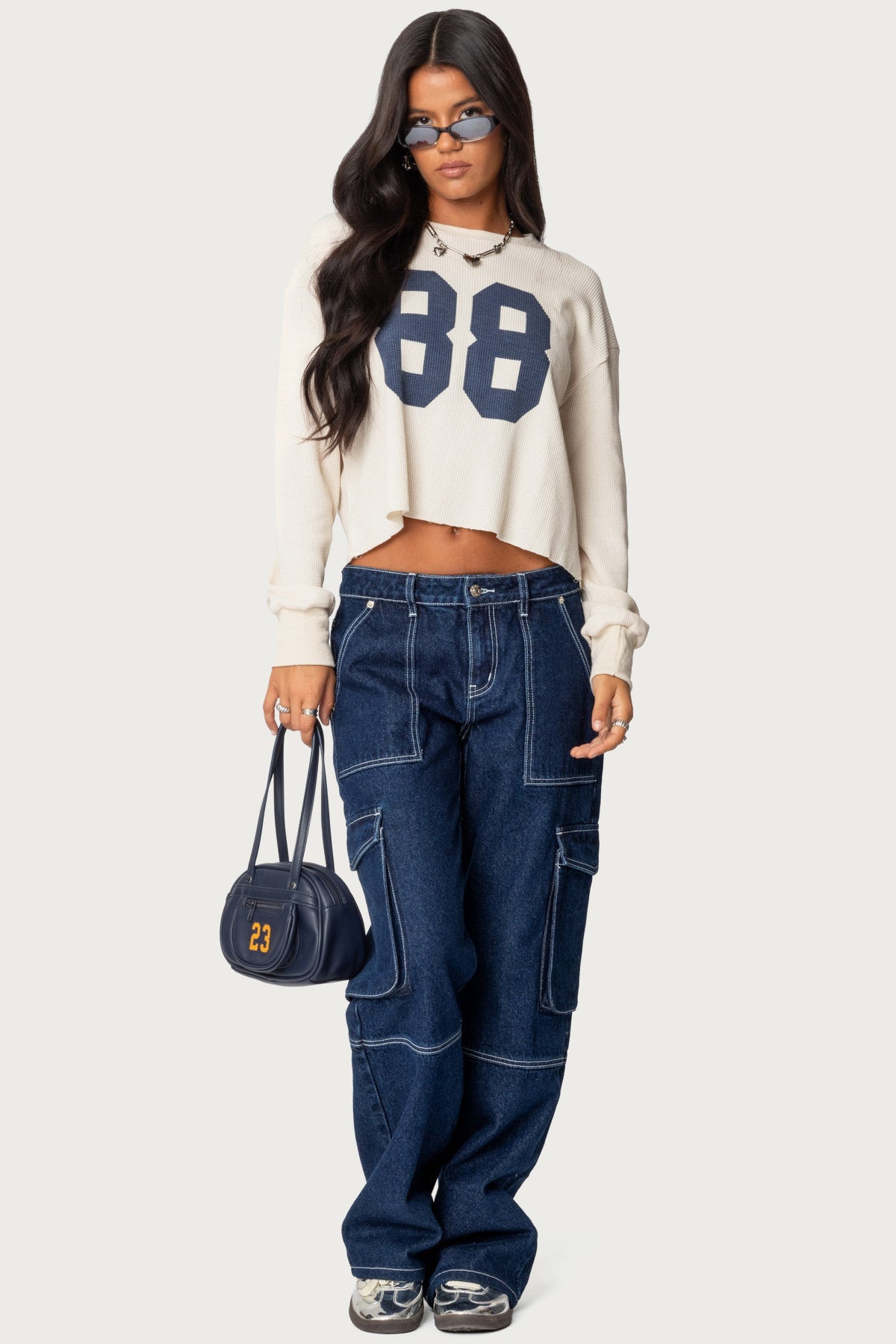 88 Waffle Long Sleeve T Shirt