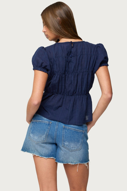 Maricella Gathered Tiered Top