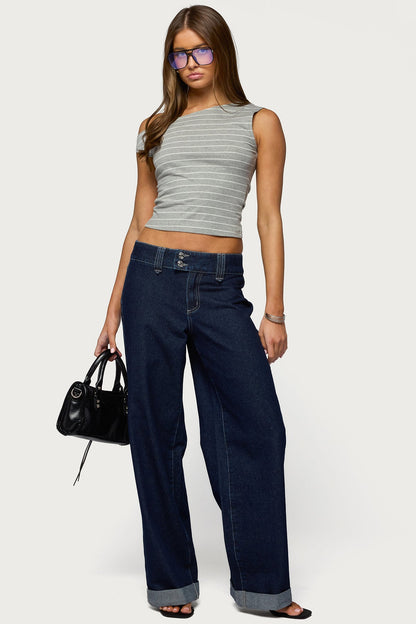 Keryn Striped Off Shoulder Top