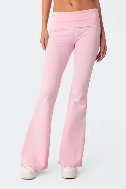 Naomi Foldover Flared Leggings