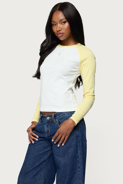 Tommi Raglan Long Sleeve T Shirt