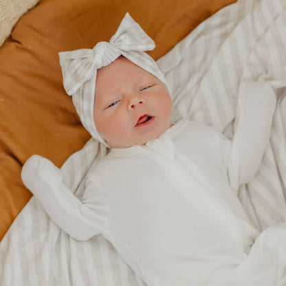 Knit Headband Bow - Coastal