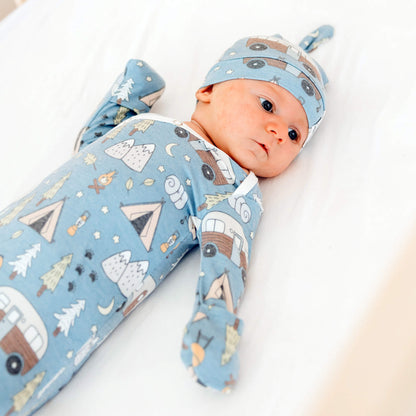 Newborn Knotted Gown - Bridger