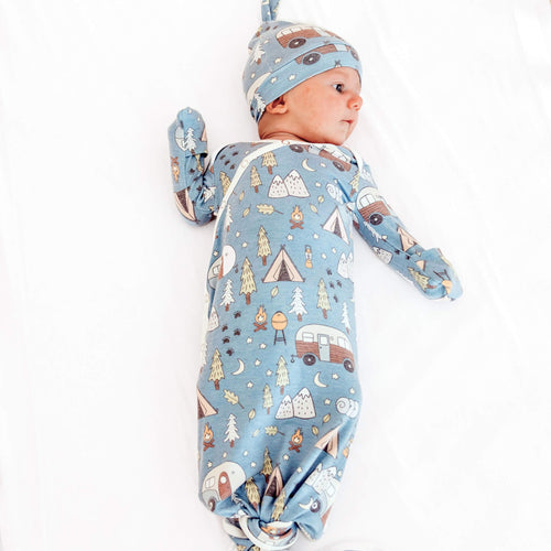 Newborn Knotted Gown - Bridger