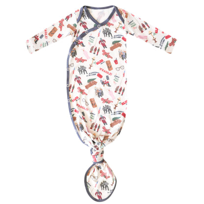 Newborn Knotted Gown - A Christmas Story