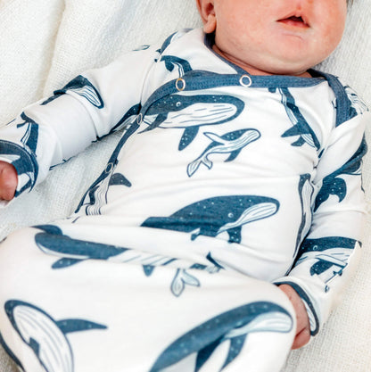 Newborn Knotted Gown - Cove