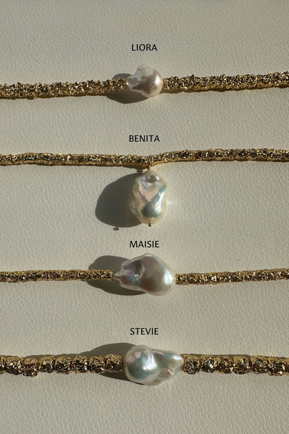 Liora Necklace - 24K Gold Plated
