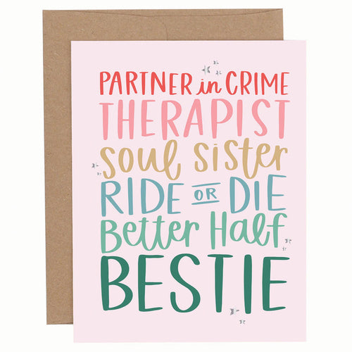 Bestie Greeting Card