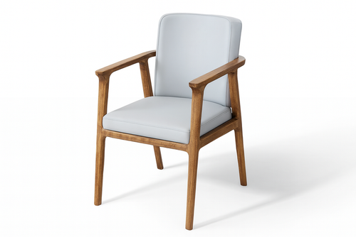 BSP-SAMPLE(1) - DINING CHAIR - BLR WH