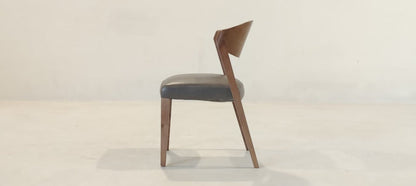 C035(2) - DINING CHAIR - BLR WH