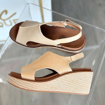 Carley (Ecru) Wedge
