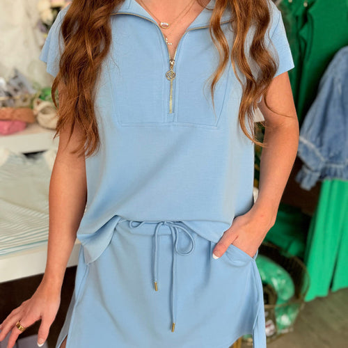 Cora Skort (Blue)