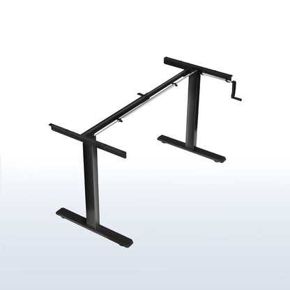 Manual Height Adjustable Stand Up Desk Frame Crank Ergonomic System