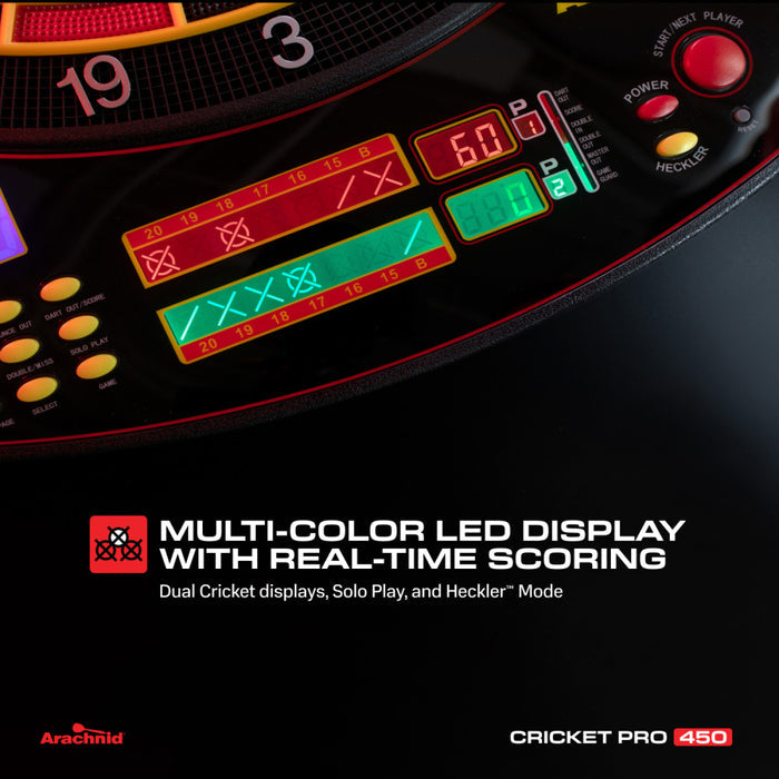 Arachnid Cricket Pro 450 Electronic Dartboard