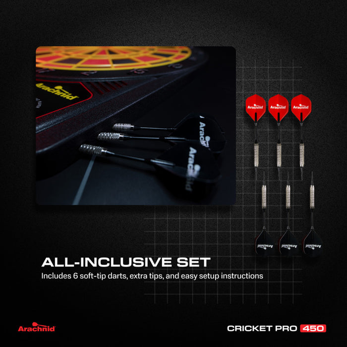 Arachnid Cricket Pro 450 Electronic Dartboard