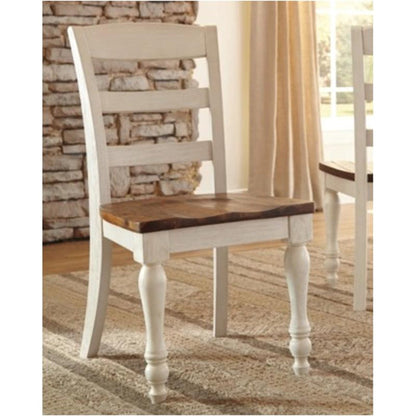 D712-01(35) - DINING CHAIR - BLR WH