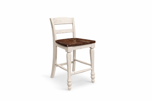 D712-224(1) - BAR STOOL - BLR WH