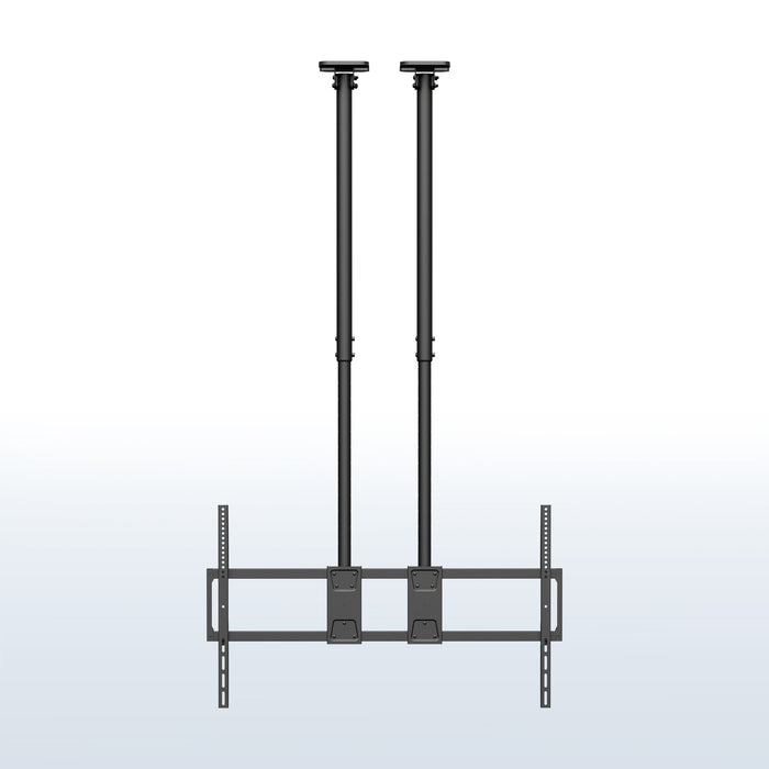 Dual Pole Extra Large 60” to 120” TV Ceiling Mount with Extension Pole
