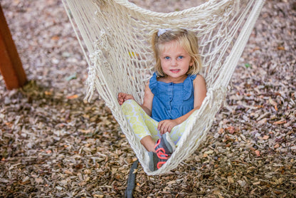 Jack and June Hand-Woven Adult Hammock Swing - Playset Swing Attachment