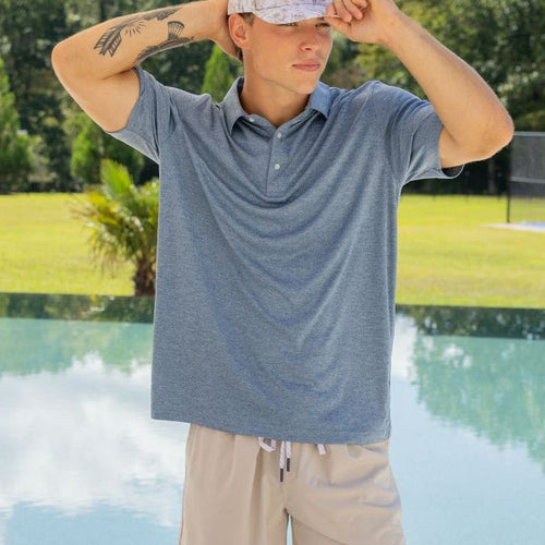 Heathered Men's Polo