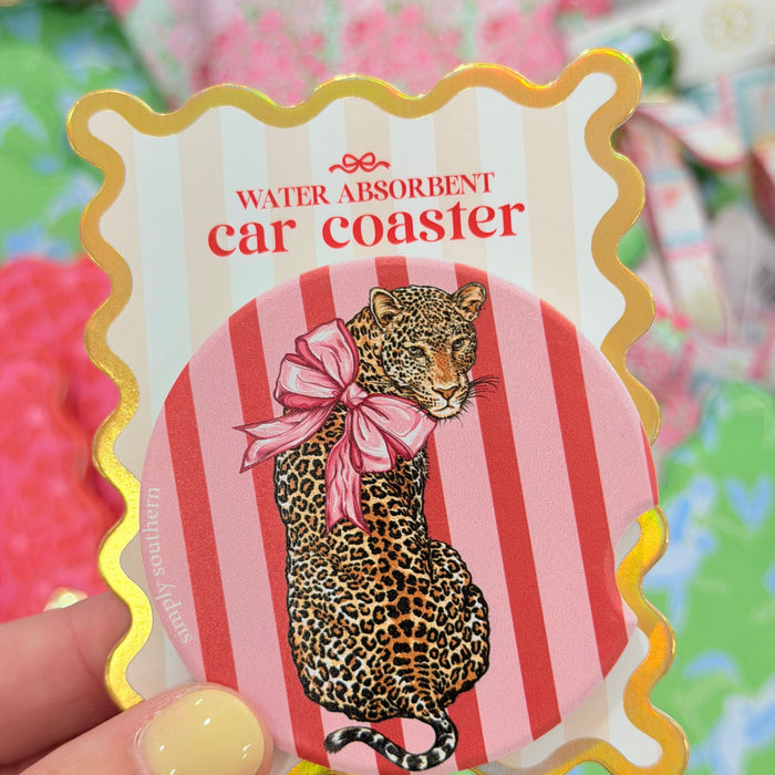 Leopard Car Coaster