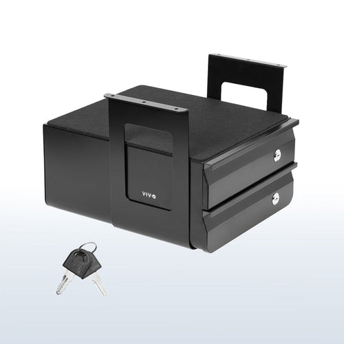 Secure Under Desk Pull-Out Locking Drawer with Keys