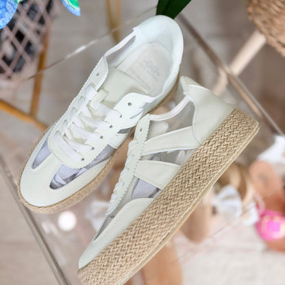 Mesh Raffia Sneaker