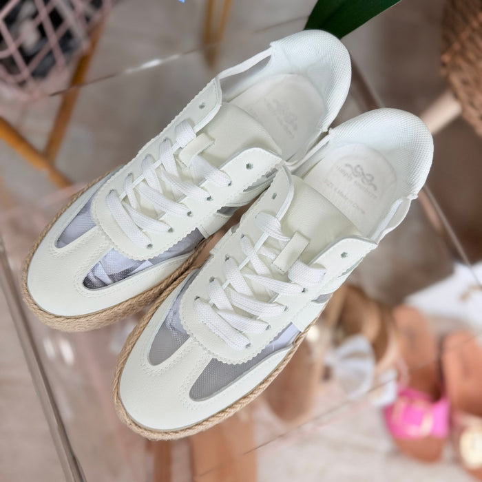 Mesh Raffia Sneaker