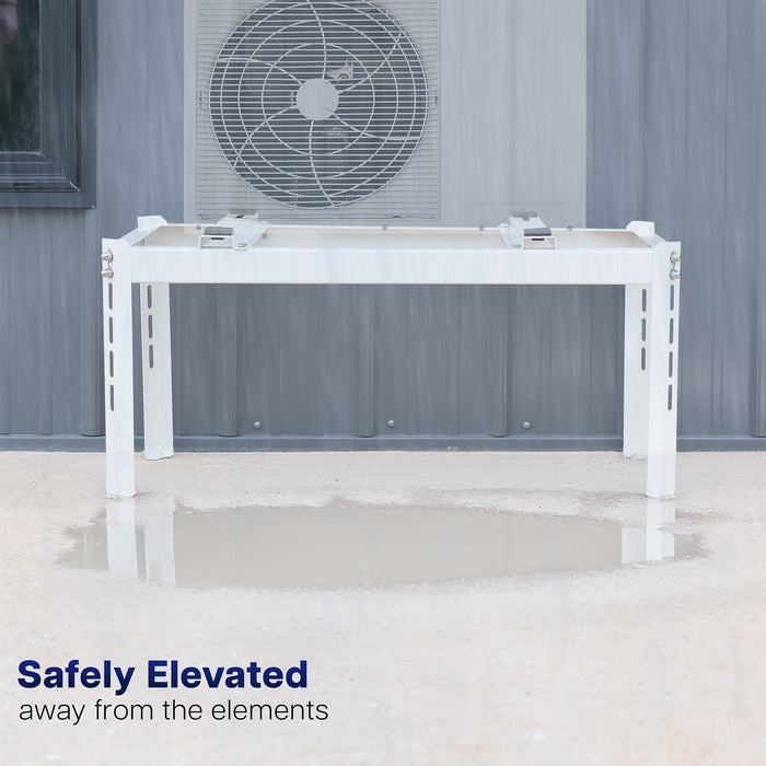 Keeps AC Unit safely elevated and away from the elements.