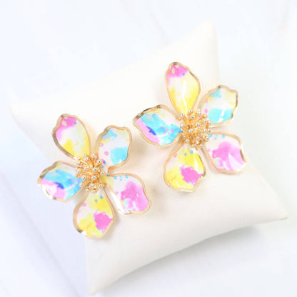 Monett Flower Post Earring
