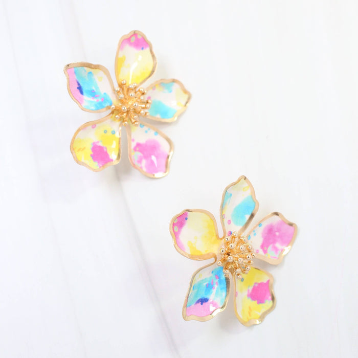 Monett Flower Post Earring