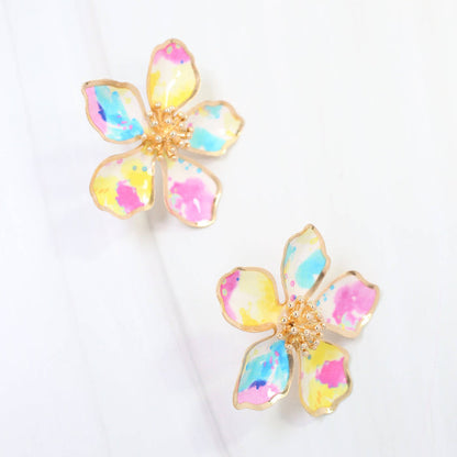 Monett Flower Post Earring