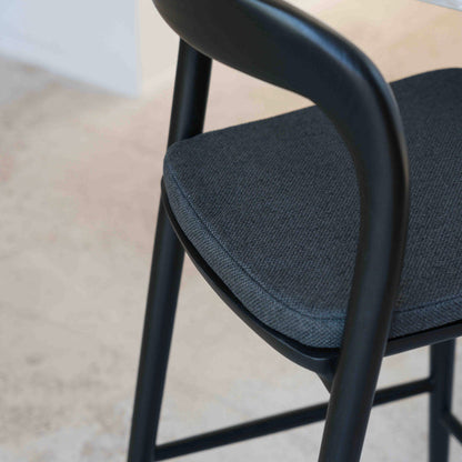 Charcoal black fabric