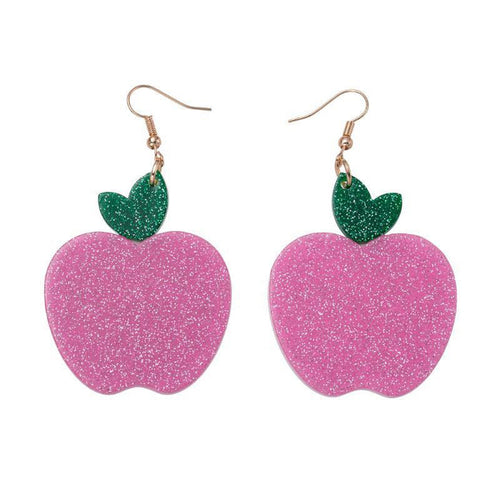 Pink Apple Earring