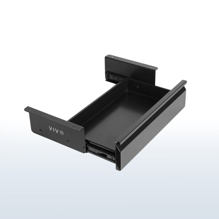 Durable versatile pullout under desk organizer drawer for extra storage with quiet sliding mechanism.